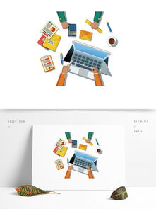 高效办公新选择 千图网免费书本笔办公用品素材与模板资源